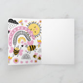 クイーンビーズキュートBFF、ベビーガール、ギフトピガーリーンク カード (内部)