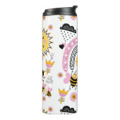 クイーンビーズキュートBFF、ベビーガール、ギフトピガーリーンク タンブラー (回転左)