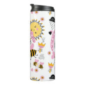 クイーンビーズキュートBFF、ベビーガール、ギフトピガーリーンク タンブラー (回転右)