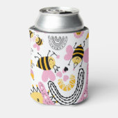 クイーンビーズキュートBFF、ベビーガール、ギフトピガーリーンク 缶クーラー (缶裏面)
