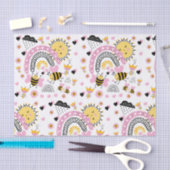 クイーンビーズキュートBFF、ベビーガール、ギフトピガーリーンク 薄葉紙 (クラフト)