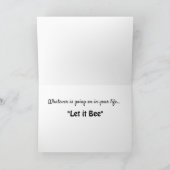 クイーンビーデザインをグリーティングカードに カード (内部)