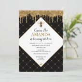 クイーンビードリップハニー誕生日招待状 招待状 (スタンド正面)