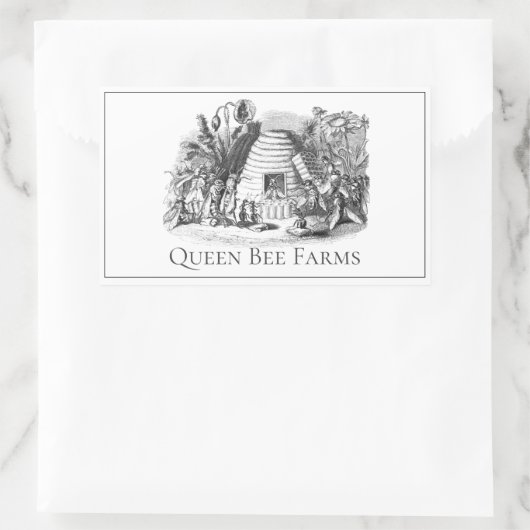 クイーンビーハイブガーデンプロモーション 長方形シール (バッグ)