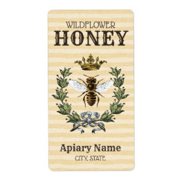 クイーンビーハニージャー ラベル