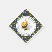 クイーンビーハニービーかわいい赤ちゃんシャワー スタンダードカクテルナプキン (角)