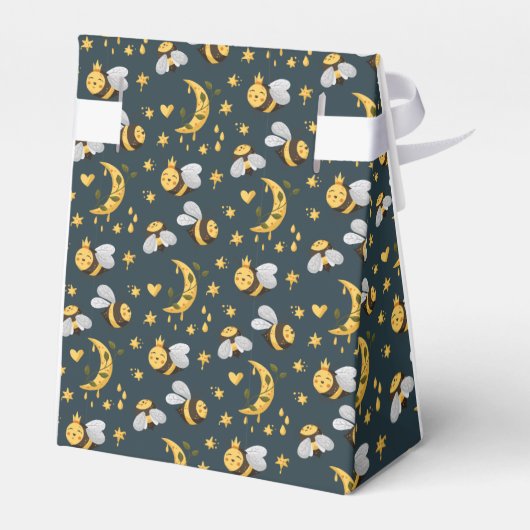 クイーンビーハニービーかわいい赤ちゃんシャワー フェイバーボックス (裏面サイド)