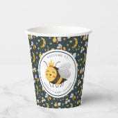クイーンビーハニービーかわいい赤ちゃんシャワー 紙コップ (正面)