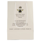 クイーンビーハニーファームと製品 ミディアムペーパーバッグ (裏面)