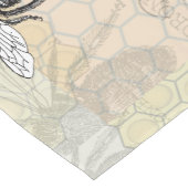 クイーンビーバグ昆虫アンティークイラストレーション ショートテーブルランナー (コーナー)