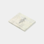 クイーンビーバグ昆虫アンティークイラストレーション ポストイット (アングル)