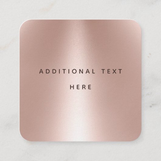 クイーンビーバラ金ゴールド養蜂家養蜂場 スクエア名刺 (裏面)