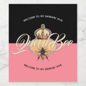 クイーンビーバラ ワインラベル (シングルラベル)