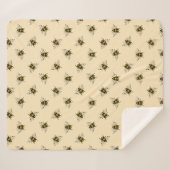 クイーンビーパターン シェルパブランケット (正面(横))