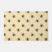 クイーンビーパターン ドアマット (正面)