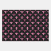 クイーンビーパターン ラッピングペーパーシート (正面)