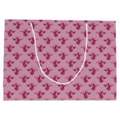 クイーンビーパターン ラージペーパーバッグ (裏面)