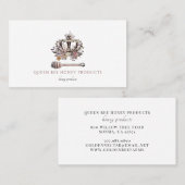 クイーンビーフローラクラウンハニープロダクツ 名刺 (正面/裏面)