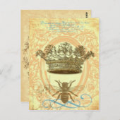 クイーンビーポストカードまたは招待状 ポストカード (正面/裏面)