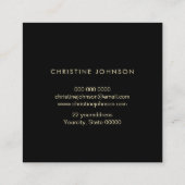 クイーンビーロゴ スクエア名刺 (裏面)