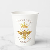 クイーンビーロゴ 紙コップ (正面)