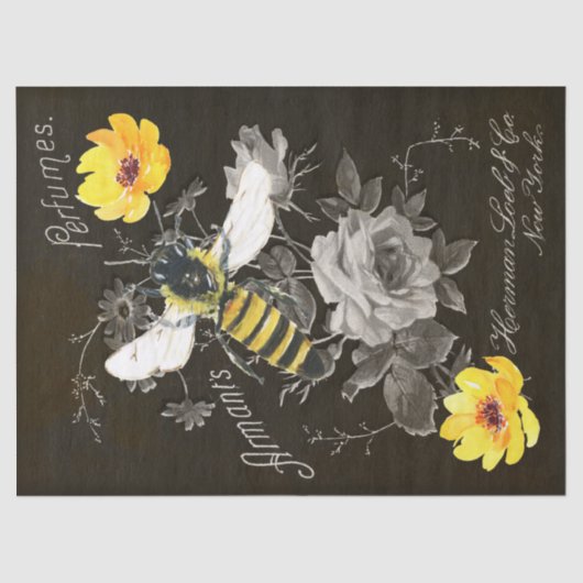 クイーンビーヴィンテージエフエメラ香水アド 薄葉紙 (正面)