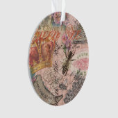 クイーンビーヴィンテージビューティフルコラージュ オーナメント (正面)