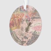 クイーンビーヴィンテージビューティフルコラージュ オーナメント (正面)
