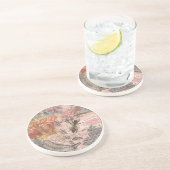 クイーンビーヴィンテージビューティフルコラージュ コースター (側面)