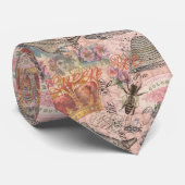 クイーンビーヴィンテージビューティフルコラージュ ネクタイ (ロール)