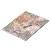 クイーンビーヴィンテージビューティフルコラージュ ノートパッド (回転)