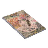 クイーンビーヴィンテージビューティフルコラージュ ノートブック (右側)