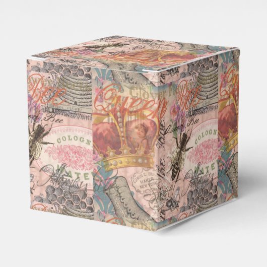 クイーンビーヴィンテージビューティフルコラージュ フェイバーボックス (正面サイド)