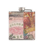 クイーンビーヴィンテージビューティフルコラージュ フラスク (裏面)