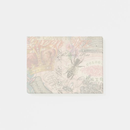 クイーンビーヴィンテージビューティフルコラージュ ポストイット (正面)