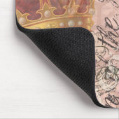 クイーンビーヴィンテージビューティフルコラージュ マウスパッド (コーナー)