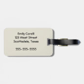 クイーンビーヴィンテージビューティフルコラージュ ラゲッジタグ (裏面横)