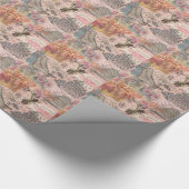 クイーンビーヴィンテージビューティフルコラージュ ラッピングペーパー (角)