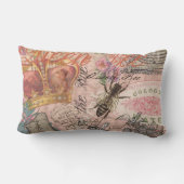 クイーンビーヴィンテージビューティフルコラージュ ランバークッション (裏面)