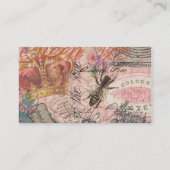 クイーンビーヴィンテージビューティフルコラージュ 名刺 (裏面)