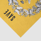 クイーンビー救ザビーツバタフライリースイエロー 薄葉紙 (詳細)