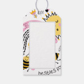 クイーンビー最高のズフレンズ永遠にかわいいBFFの女の子 ギフトタグ (裏面)