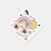 クイーンビー最高のズフレンズ永遠にかわいいBFFの女の子 スタンダードカクテルナプキン (角)