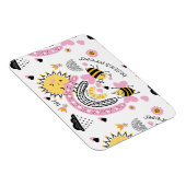 クイーンビー最高のズフレンズ永遠にかわいいBFFの女の子 マグネット (右側)