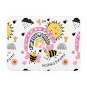 クイーンビー最高のズフレンズ永遠にかわいいBFFの女の子 マグネット (横)