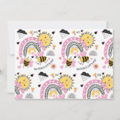 クイーンビー最高のズフレンズ永遠にかわいいBFFの女の子 招待状 (裏面)