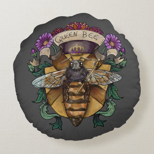 クイーンビー王室の ラウンドクッション (裏面)