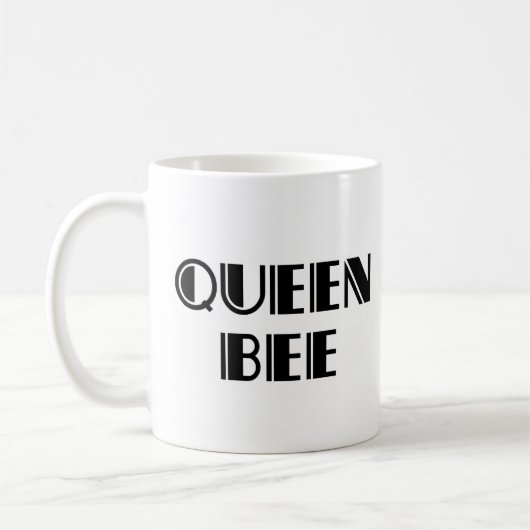 クイーンビー磁石トラック運転手ハットコーヒーマグ コーヒーマグカップ (左)