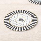 クイーンビー紙コースター ラウンドペーパーコースター (アングル)
