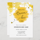 クイーンビー誕生日招待状 招待状 (正面/裏面)